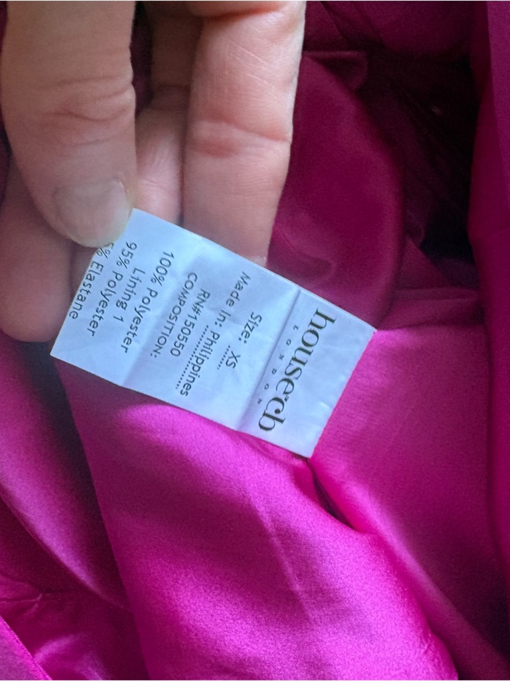 House Of CB Sz XS Casimira Corset Hot Pink Satin Midi Dress - Picture 13 of 15